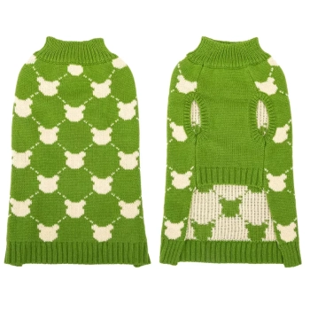 Sweter dla psa S 25 cm żakardowy w ciapki miękki ciepły i wygodny