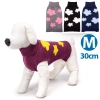 Sweter dla psa M 30 cm żakardowy w kwiatki miękki ciepły i wygodny