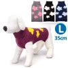 Sweter dla psa L 35 cm żakardowy w kwiatki miękki ciepły i wygodny
