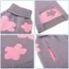 Sweter dla psa L 35 cm żakardowy w kwiatki miękki ciepły i wygodny