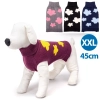 Sweter dla psa XXL 45 cm żakardowy w kwiatki miękki ciepły i wygodny