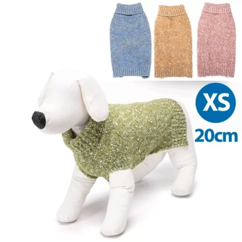 Sweter dla psa XS 20 cm żakardowy w kropeczki miękki ciepły i wygodny