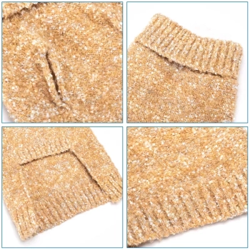 Sweter dla psa S 25 cm żakardowy w kropeczki miękki ciepły i wygodny