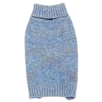 Sweter dla psa L 35 cm żakardowy w kropeczki miękki ciepły i wygodny