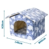 Buda 48x45x39cm ciepły domek dla psa lub kota wygodna i przytulna