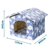 Buda 53x50x43cm ciepły domek dla psa lub kota wygodna i przytulna