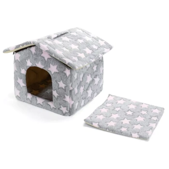 Buda 48x45x39cm ciepły domek dla psa lub kota wygodna i przytulna