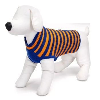 Sweter dla psa XL 40 cm w kontrastowe paski miękki ciepły i wygodny