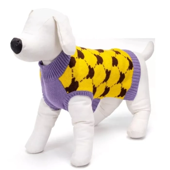 Sweter dla psa S 25 cm żakardowy w ciapki miękki ciepły i wygodny