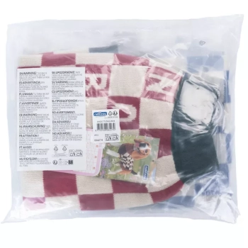 Sweter dla psa XL 35 cm żakardowy w szachownicę miękki ciepły wygodny