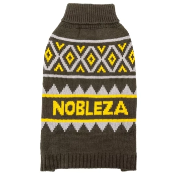 Sweter dla psa L 35 cm żakardowy z logiem miękki ciepły i wygodny