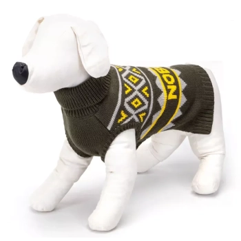 Sweter dla psa S 25 cm żakardowy z logiem miękki ciepły i wygodny