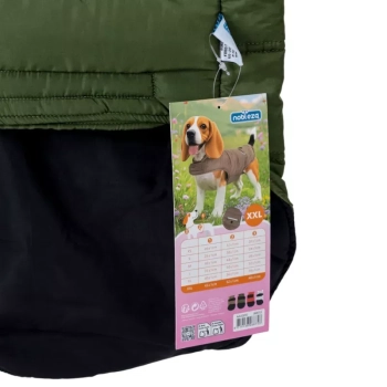 Płaszcz zimowy XL 45 cm dla psa z kieszenią miękki ciepły puszysty