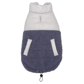 Płaszcz zimowy XL 40 cm dla psa ciepły z futerkiem miękki puszysty