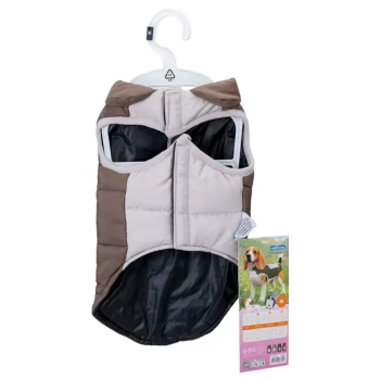 Płaszcz zimowy M 30 cm dla psa z odblaskową kieszenią miękki ciepły