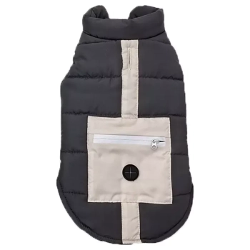 Płaszcz zimowy XL 40 cm dla psa z odblaskową kieszenią miękki ciepły