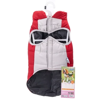 Płaszcz zimowy XL 40 cm dla psa z odblaskową kieszenią miękki ciepły