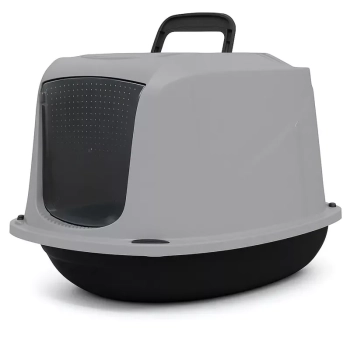 Zamknięta kuweta dla kota z klapką i uchwytem rozmiar M 57x39.5x38cm