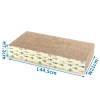 Podwójny drapak dla kota falowane legowisko z kocimiętką 44.5x21x7.2cm