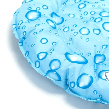 Mata chłodząca 62cm dla psa lub kota żelowa z nadrukiem w kropelki