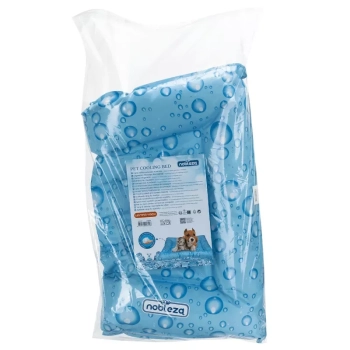 Mata 65x55cm chłodząca dla psa lub kota żelowa z nadrukiem w kropelki