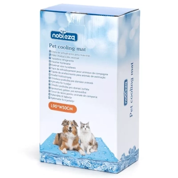 Mata chłodząca L 90x50cm dla psa lub kota żelowa z nadrukiem w krople